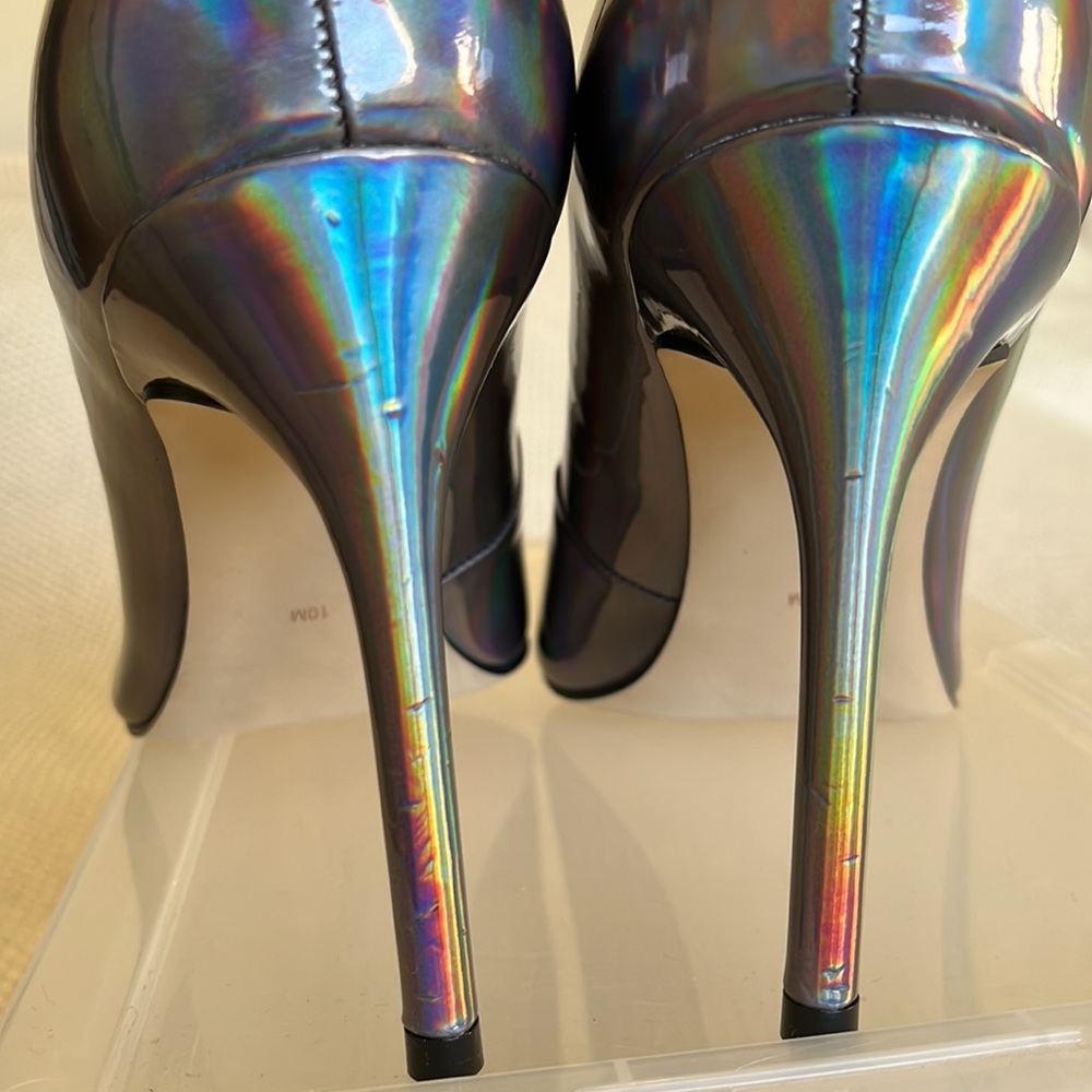 Dark Iridescent Calvin Klein Stiletto Heels - Picture 10 of 12